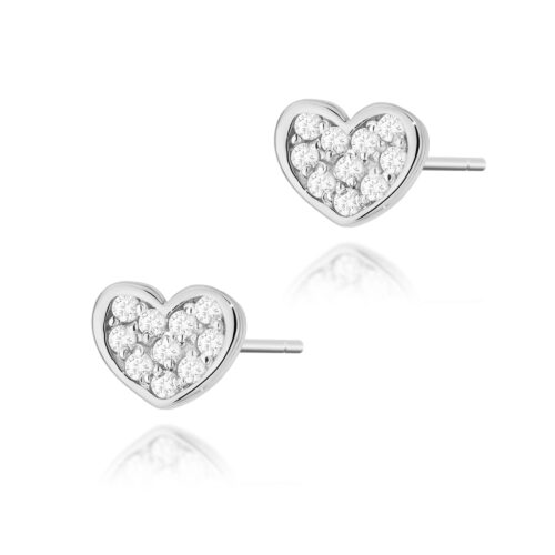Kolczyki K0021 z diamentami białe złoto