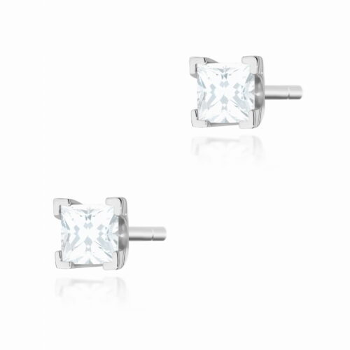 Kolczyki K0037 Diament 2 x 0,15ct białe złoto