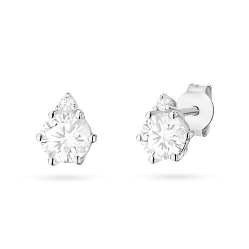 Kolczyki K0076 Diament Laboratoryjny 2 x 0,50ct białe złoto