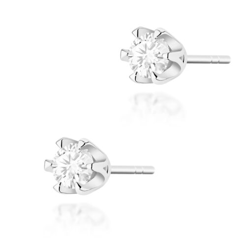 Kolczyki K0220 Diament 2 x 0,30ct białe złoto
