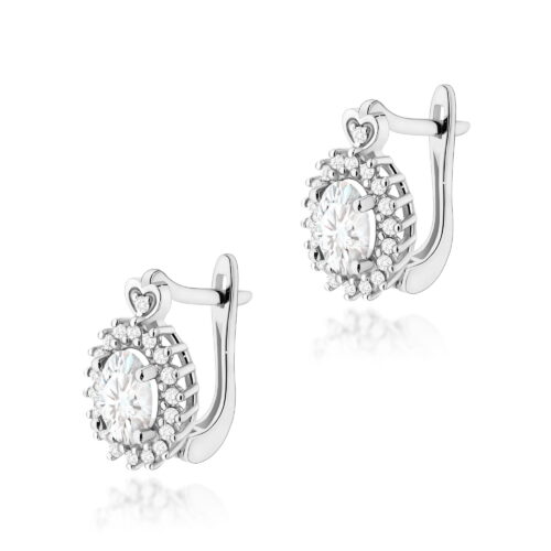 Kolczyki K0312 Diament Laboratoryjny 2 x 0,40ct białe złoto