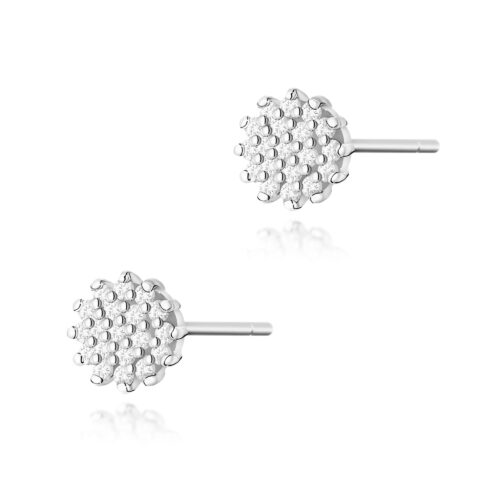 Kolczyki K0401 z diamentami białe złoto