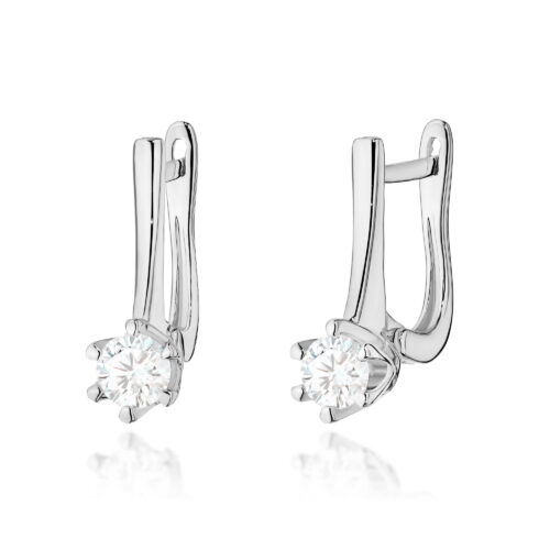 Kolczyki K0520 Diament Laboratoryjny 2 x 0,30ct białe złoto