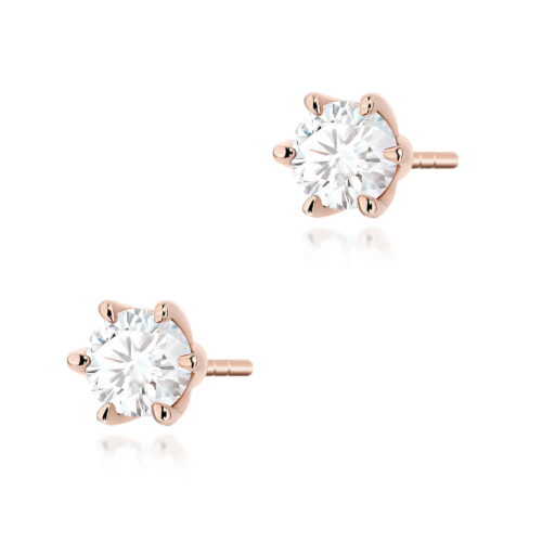 Kolczyki K0575 Diament 2 x 0.50ct różowe złoto