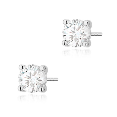 Kolczyki K0577 Diament 2 x 1.00ct białe złoto