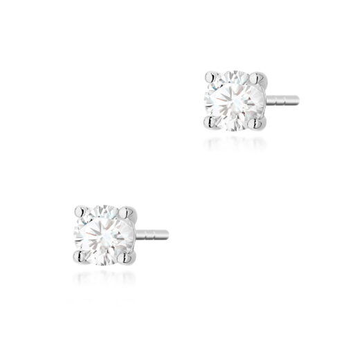 Kolczyki K0577 Diament Laboratoryjny 2 x 0.30ct białe złoto