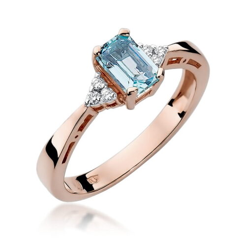 Pierścionek W0002 Topaz Swiss 0,65ct różowe złoto