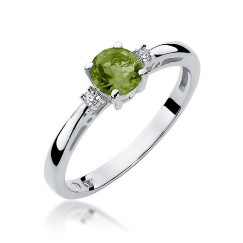 Pierścionek W0010 Oliwin 0,60ct białe złoto