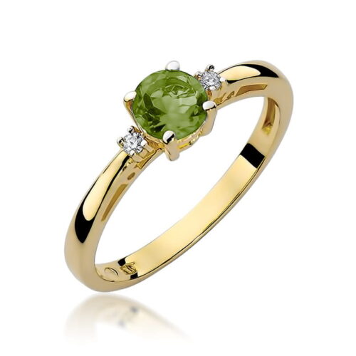 Pierścionek W0010 Oliwin 0,60ct żółte złoto