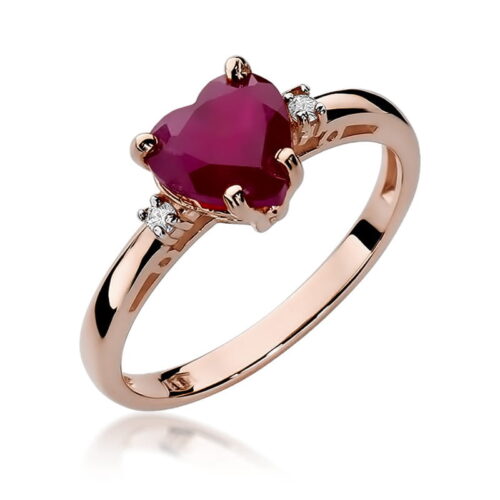 Pierścionek W0012 Rubin 1,70ct różowe złoto