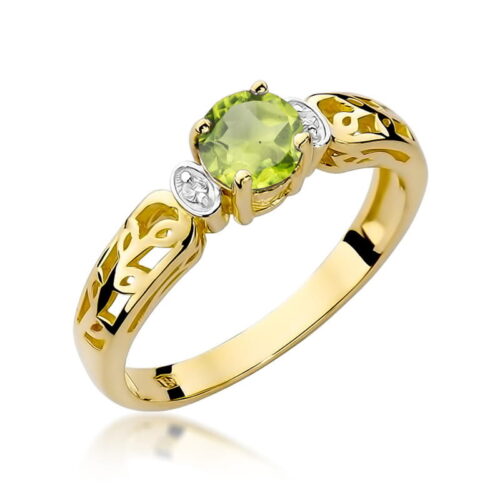 Pierścionek W0014 Oliwin 0,60ct żółte złoto