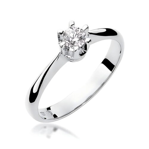 Pierścionek W0036 Diament Laboratoryjny 0,25ct białe złoto