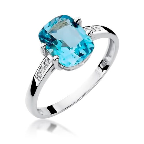 Pierścionek W0038 Topaz Swiss 2,40ct białe złoto