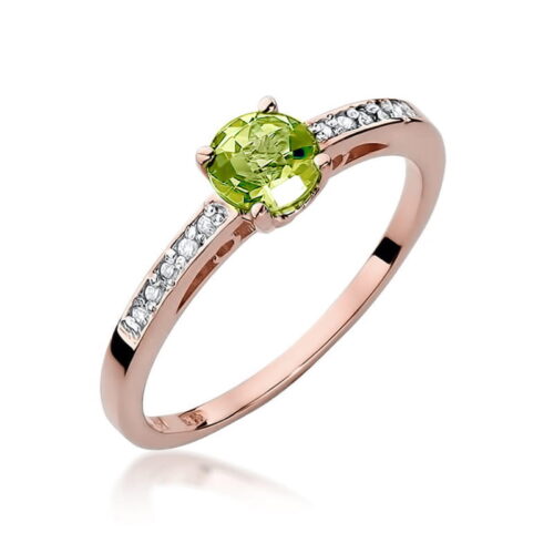 Pierścionek W0066 Oliwin 0,60ct różowe złoto