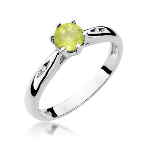 Pierścionek W0074 Oliwin 0,60ct białe złoto