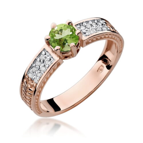 Pierścionek W0075 Oliwin 0,60ct różowe złoto