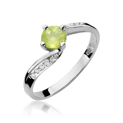 Pierścionek W0084 Oliwin 0,60ct białe złoto