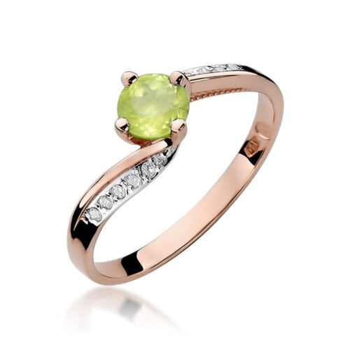 Pierścionek W0084 Oliwin 0,60ct różowe złoto