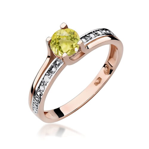 Pierścionek W0106 Oliwin 0,60ct różowe złoto