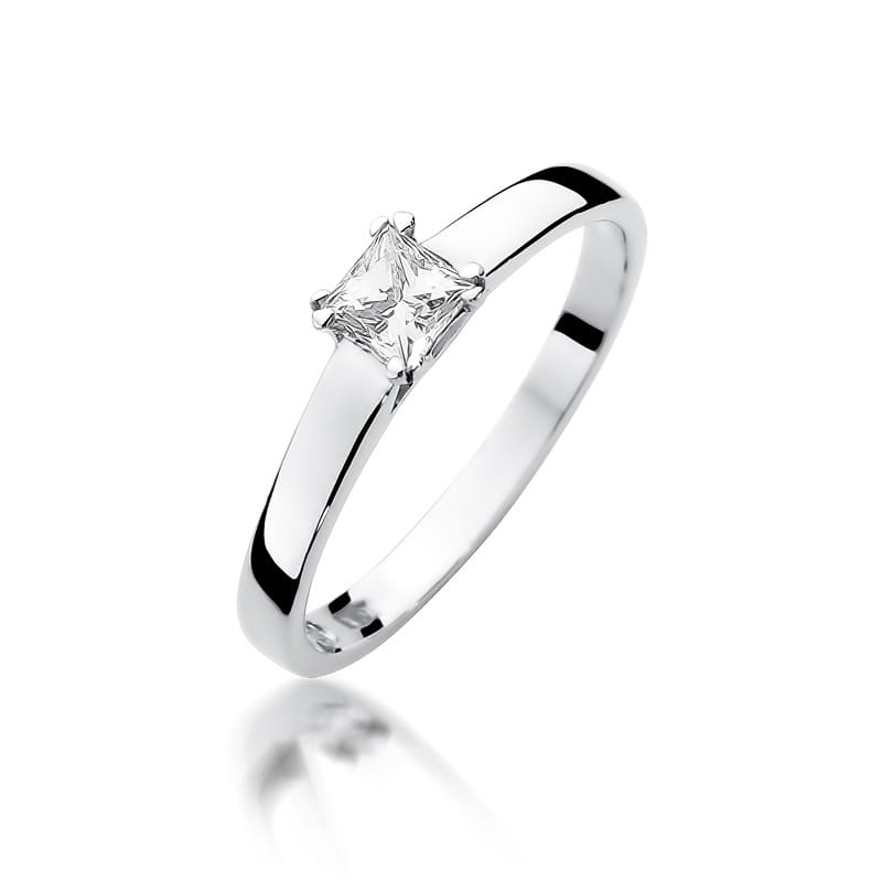 Pierścionek W0347 Diament 0,30ct białe złoto