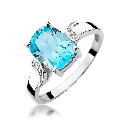 Pierścionek W0400 Topaz Swiss 2,40ct białe złoto