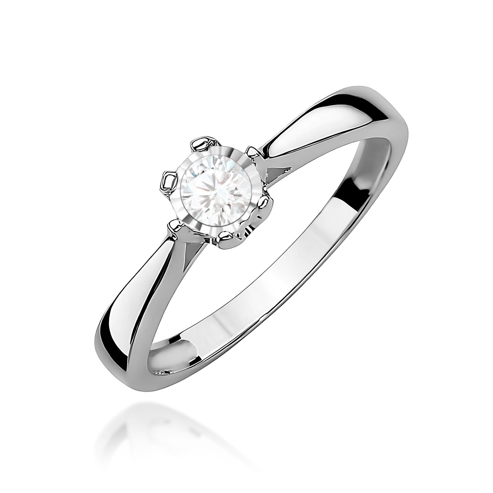 W0429.B3.LDW.01_1 Pierścionek W0429 Diament Laboratoryjny 0,20ct białe złoto