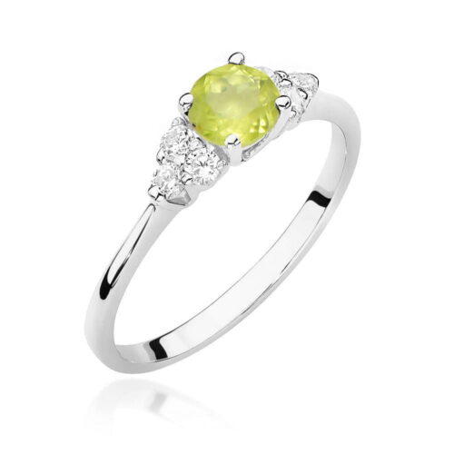 Pierścionek W0451 Oliwin 0,60ct białe złoto