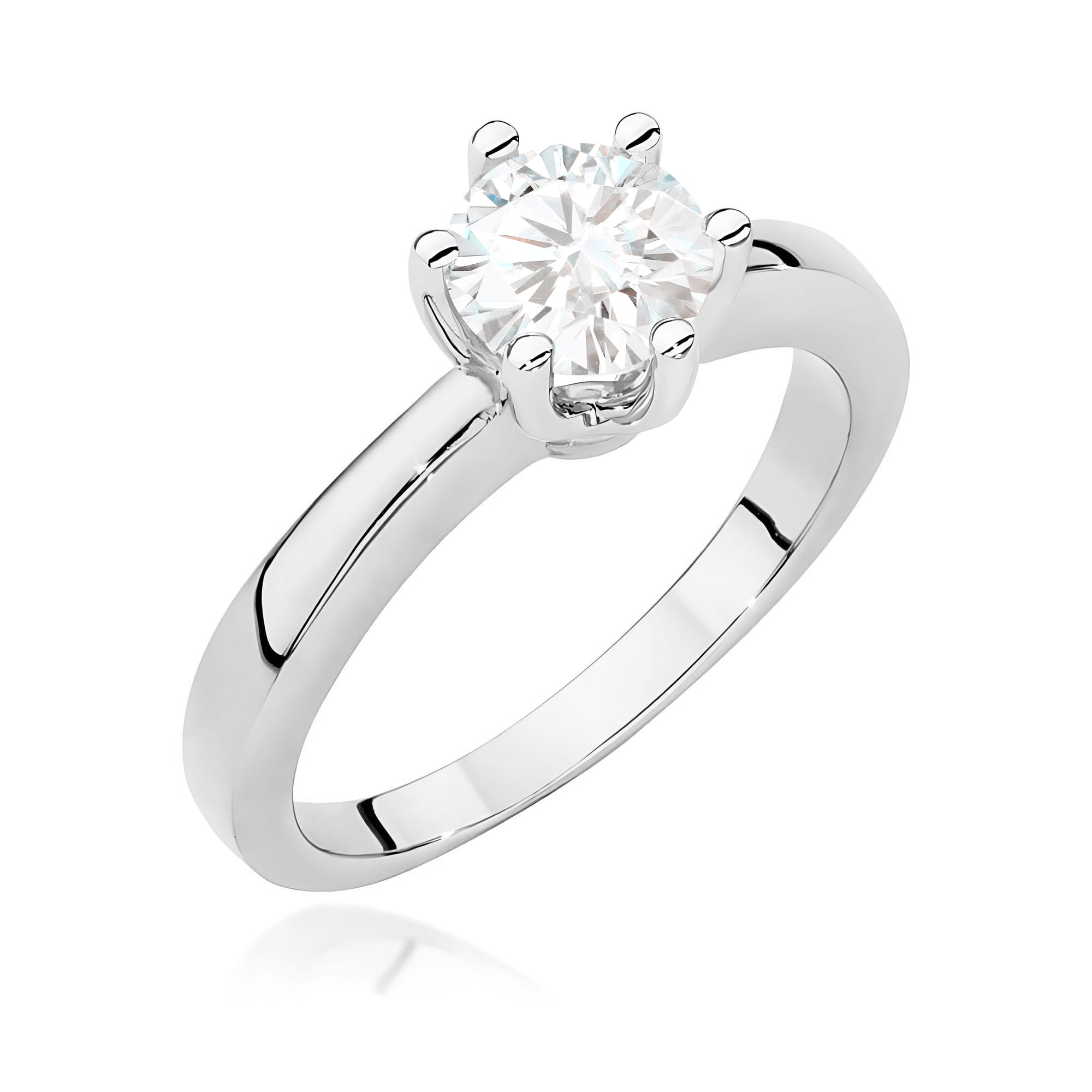 Pierścionek W0482 Diament 0,70ct białe złoto