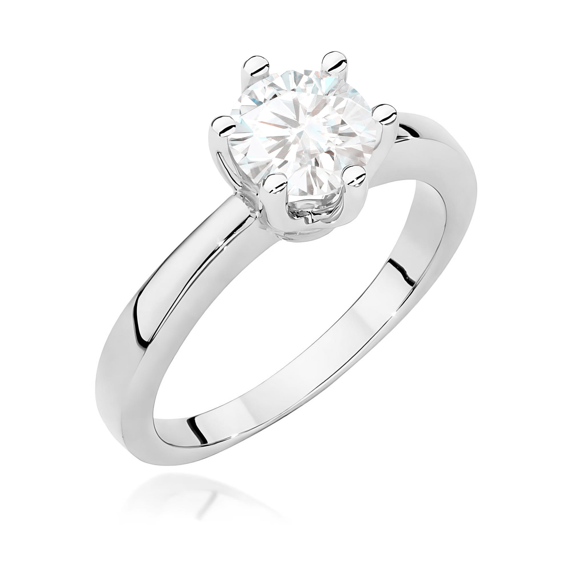 Pierścionek W0482 Diament 1,00ct białe złoto