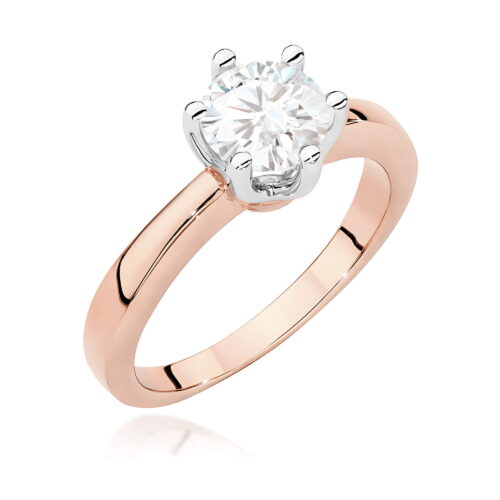 Pierścionek W0482 Diament 1,00ct różowe złoto
