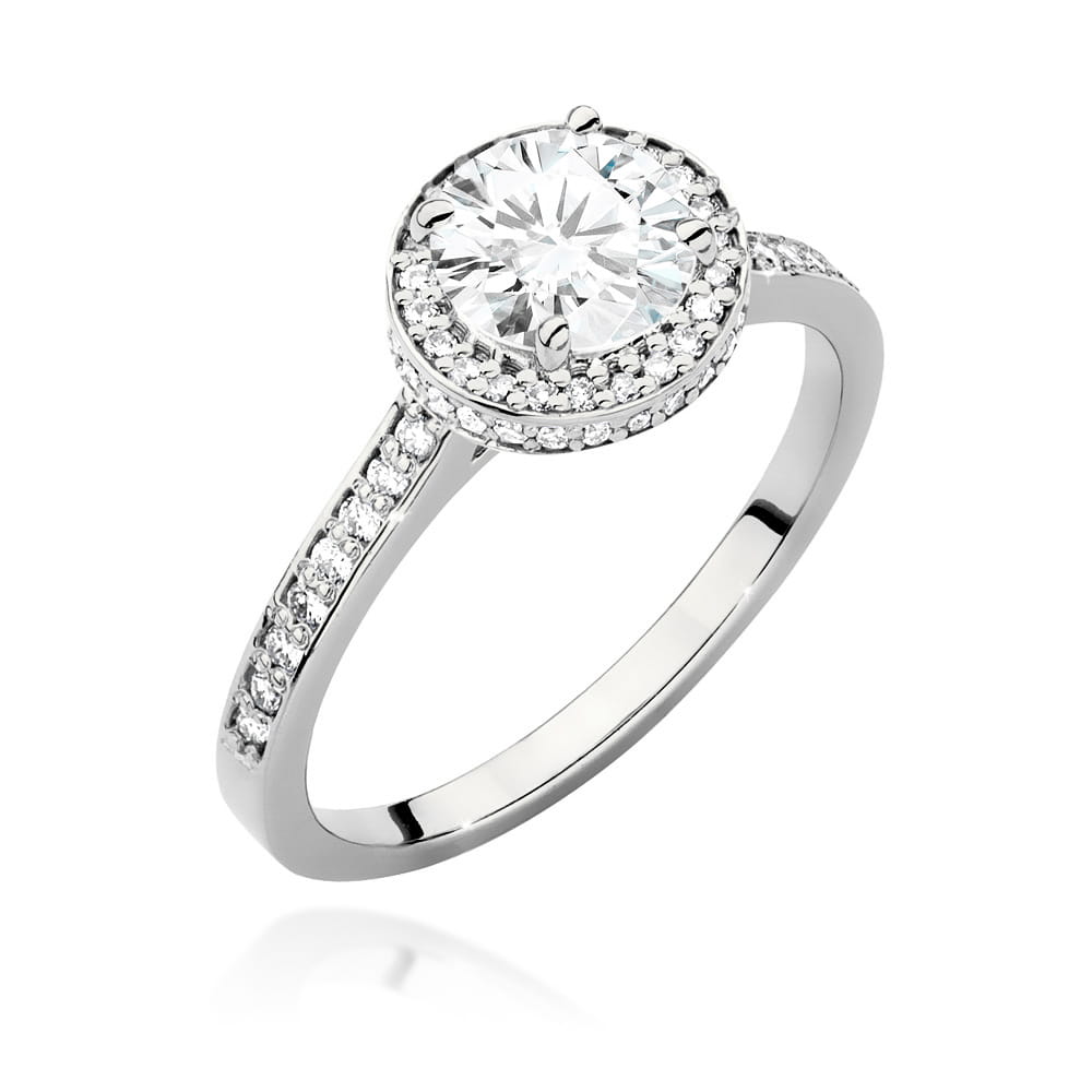 Pierścionek W0508 Diament 1,00ct białe złoto