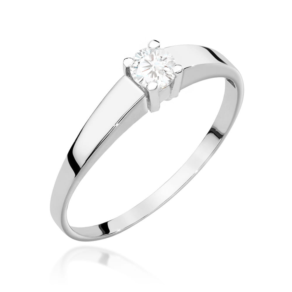 Pierścionek W0524 Diament 0,25ct białe złoto