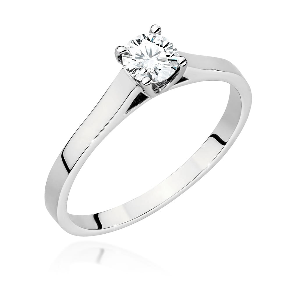Pierścionek W0526 Diament 0,50ct białe złoto