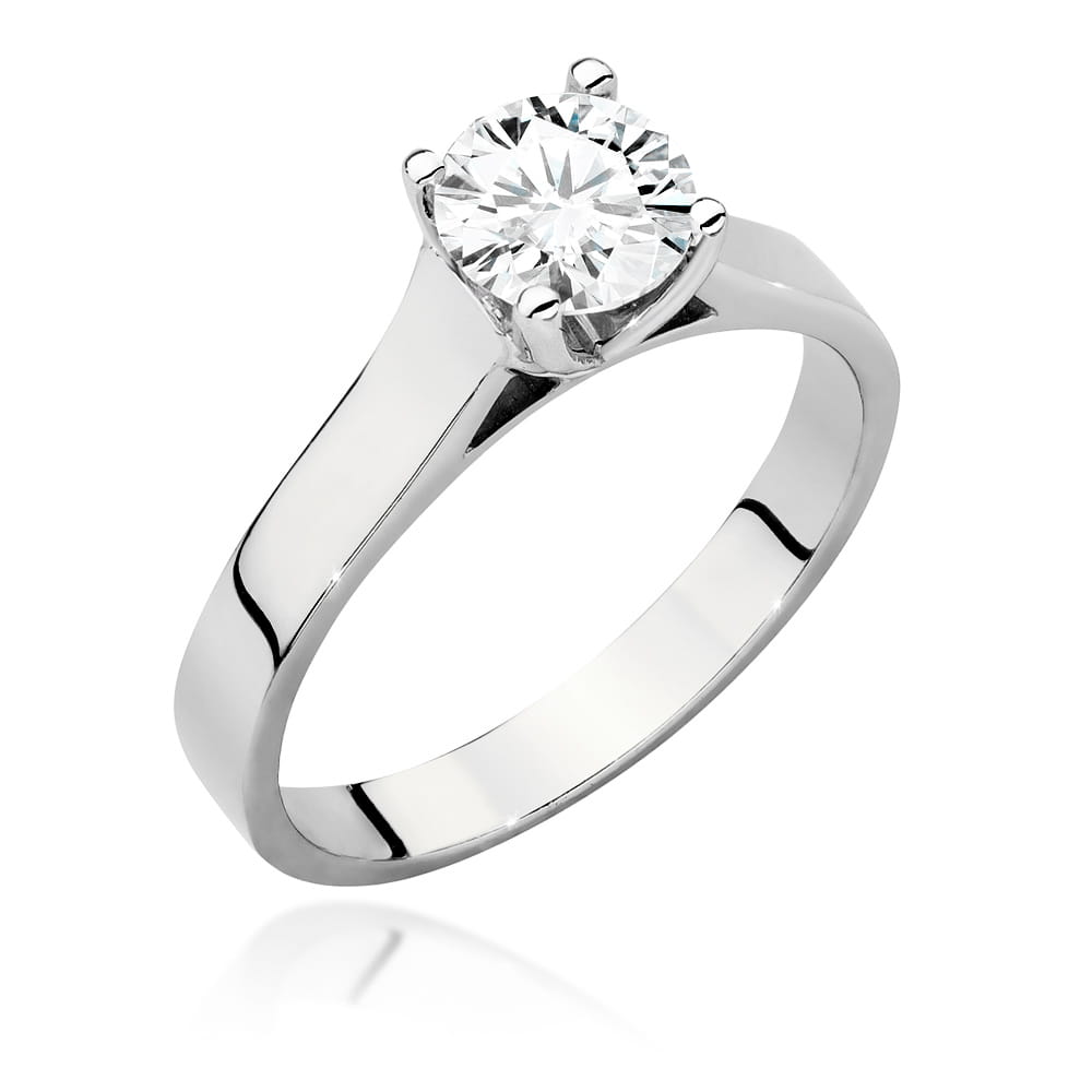 Pierścionek W0526 Diament 1,00ct białe złoto