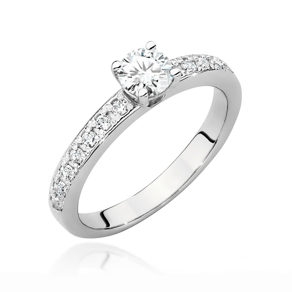 Pierścionek W0534 Diament 0,40ct białe złoto