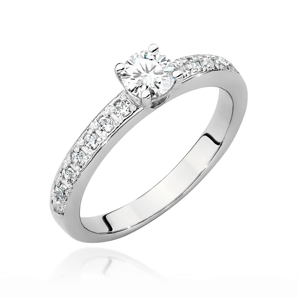 Pierścionek W0534 Diament 0,50ct białe złoto