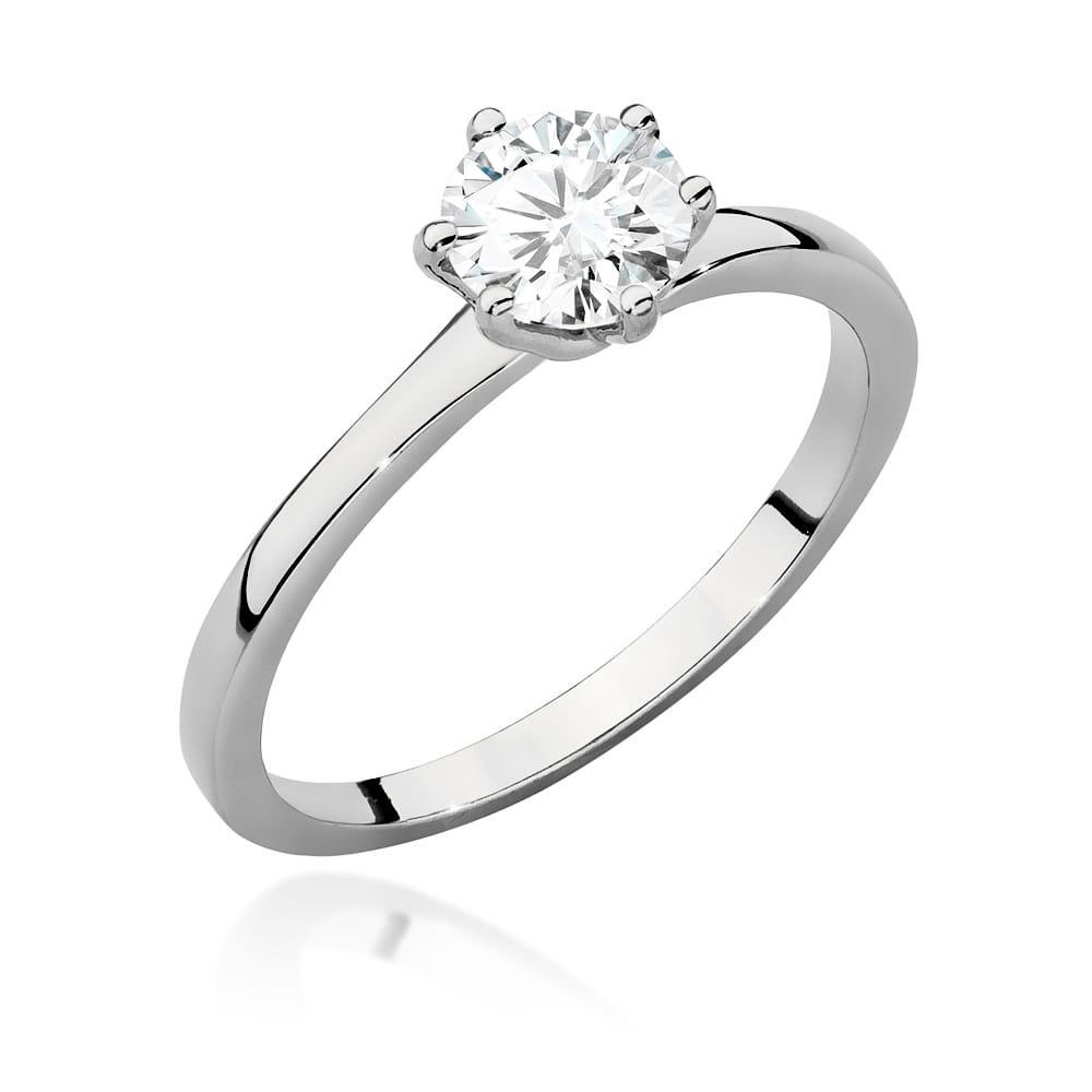 Pierścionek W0535 Diament 0,70ct białe złoto