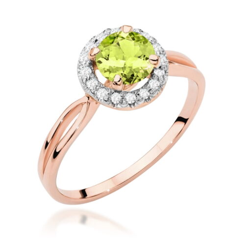 Pierścionek W0538 Oliwin 0,90ct różowe złoto