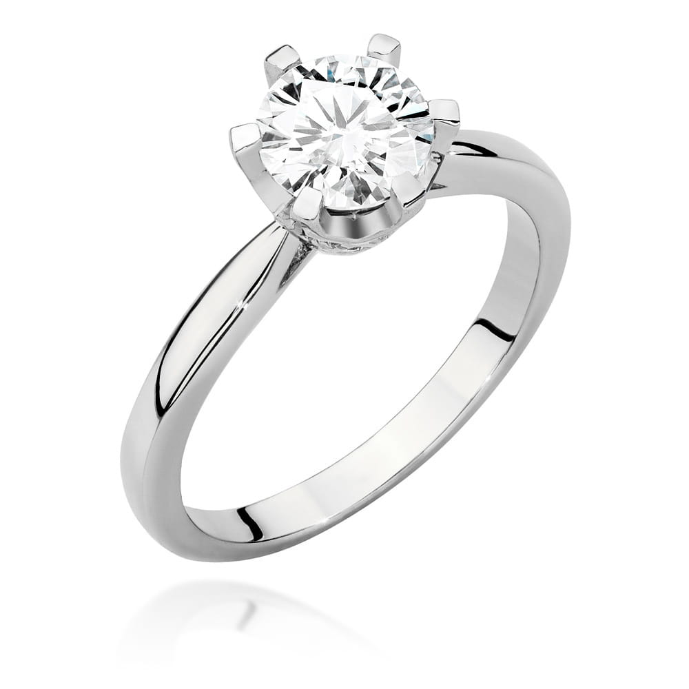 Pierścionek W0539 Diament 1,00ct białe złoto