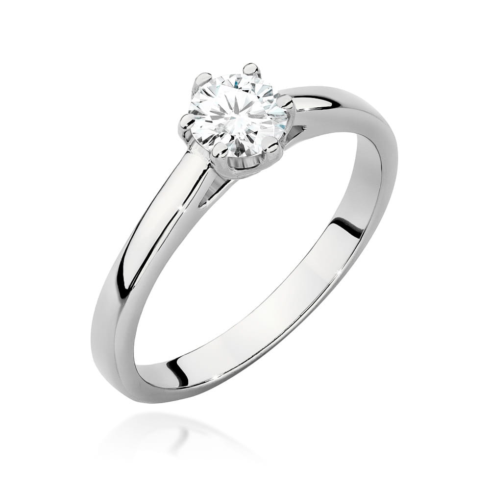 Pierścionek W0540 Diament 0,40ct białe złoto