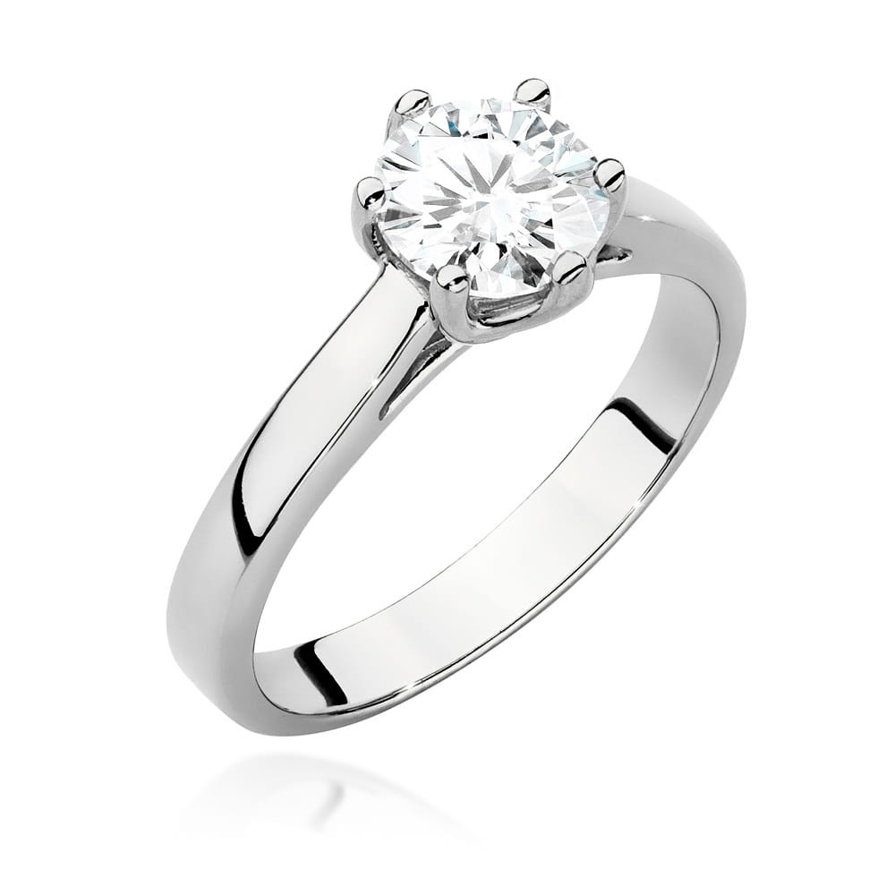 Pierścionek W0540 Diament 1,00ct białe złoto