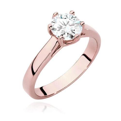Pierścionek W0540 Diament 1,00ct różowe złoto