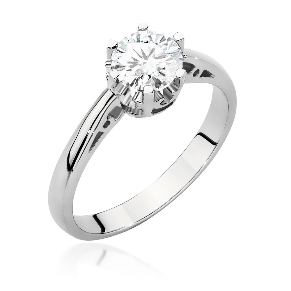 Pierścionek W0542 Diament 0,70ct białe złoto