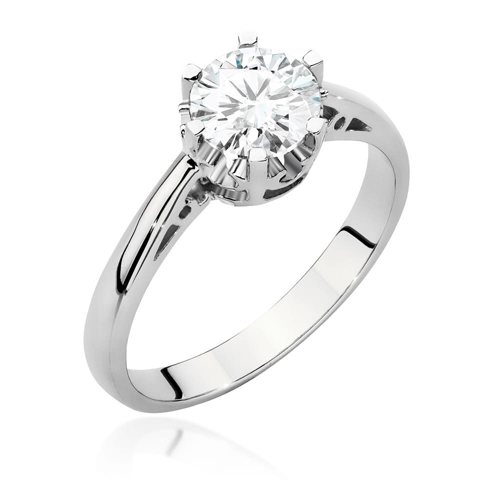 Pierścionek W0542 Diament 1,00ct białe złoto