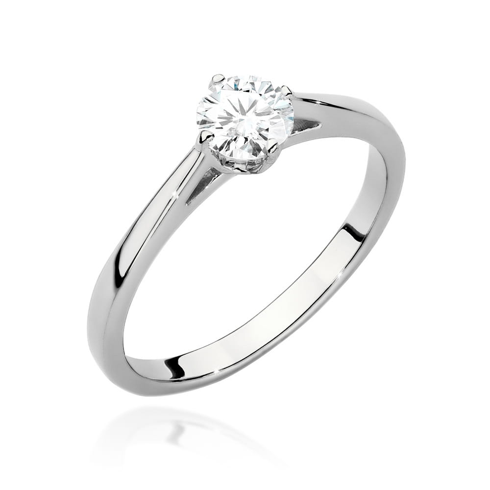 Pierścionek W0543 Diament 0,40ct białe złoto