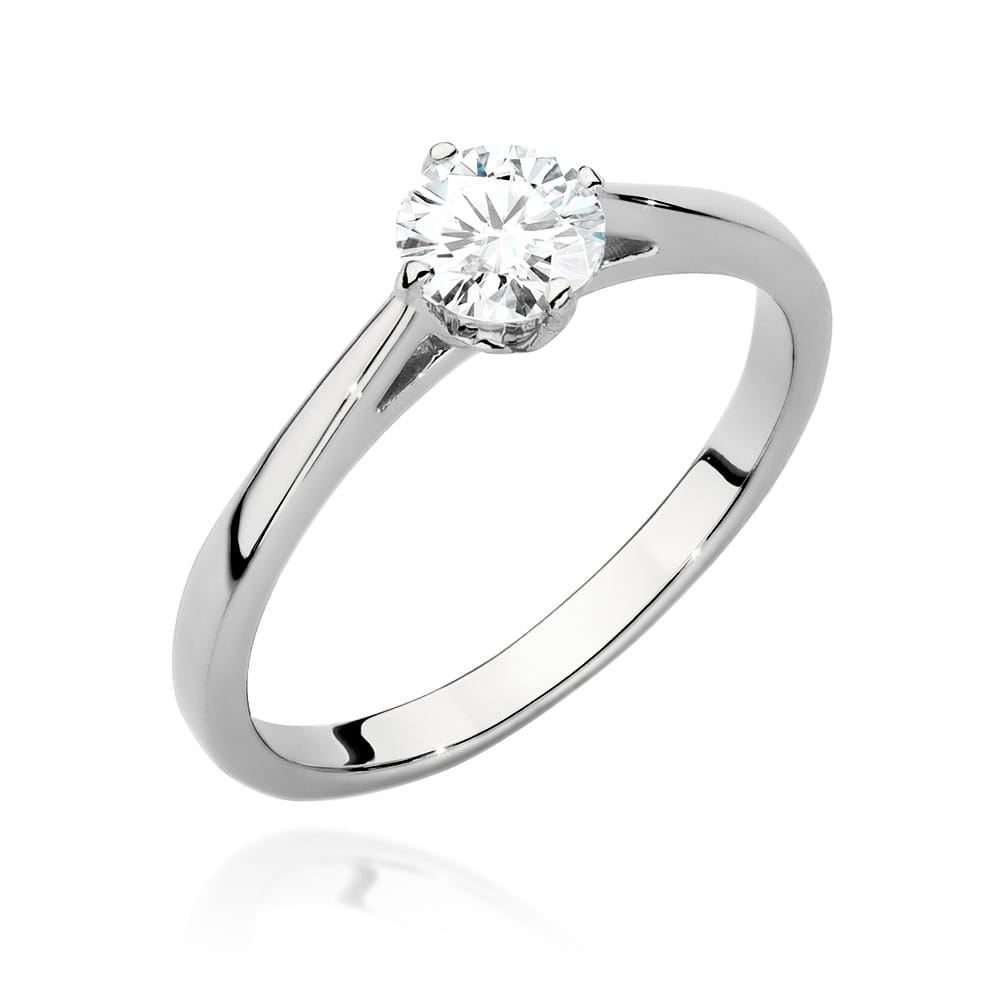 Pierścionek W0543 Diament 0,50ct białe złoto