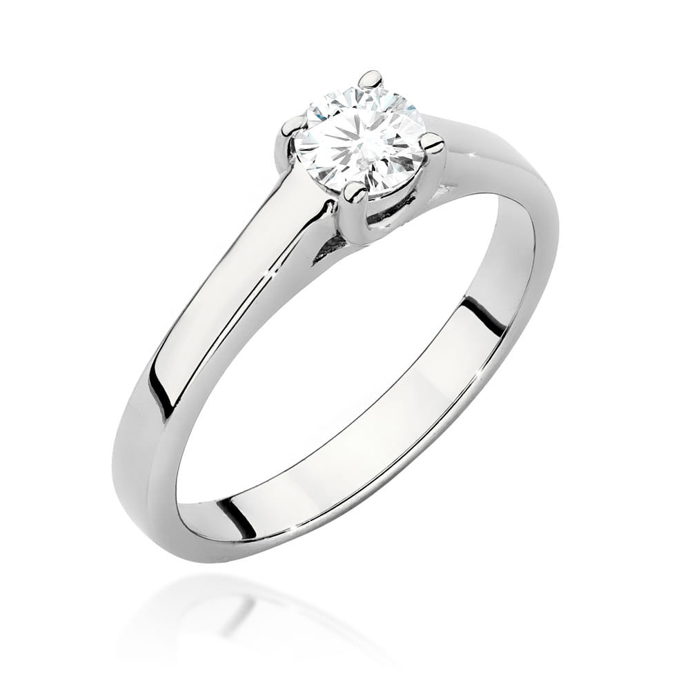 Pierścionek W0544 Diament 0,40ct białe złoto