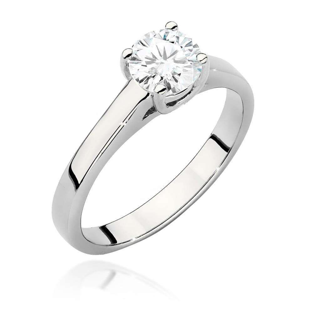 Pierścionek W0544 Diament 0,70ct białe złoto