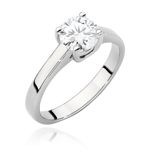 Pierścionek W0544 Diament Laboratoryjny 1,00ct białe złoto