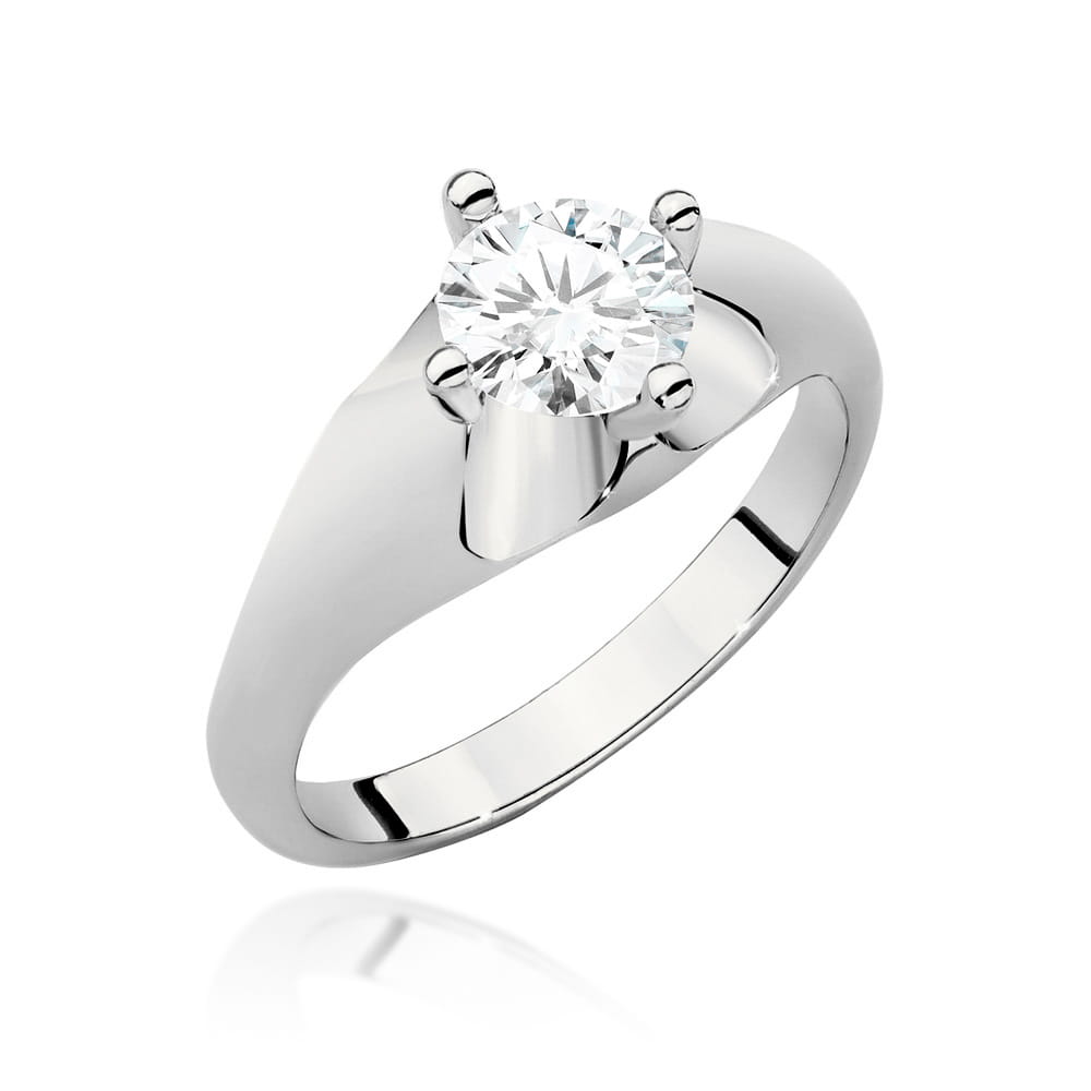 Pierścionek W0545 Diament 0,70ct białe złoto